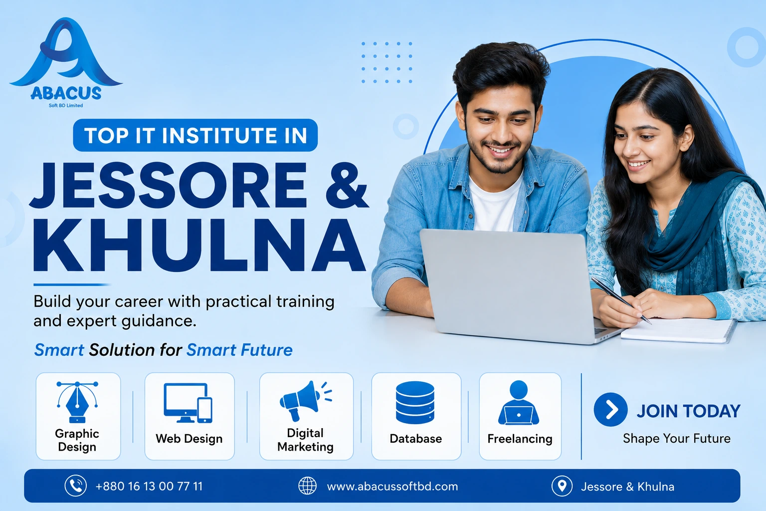 Top IT Institute in Jessore, Khulna: Abacus Soft BD